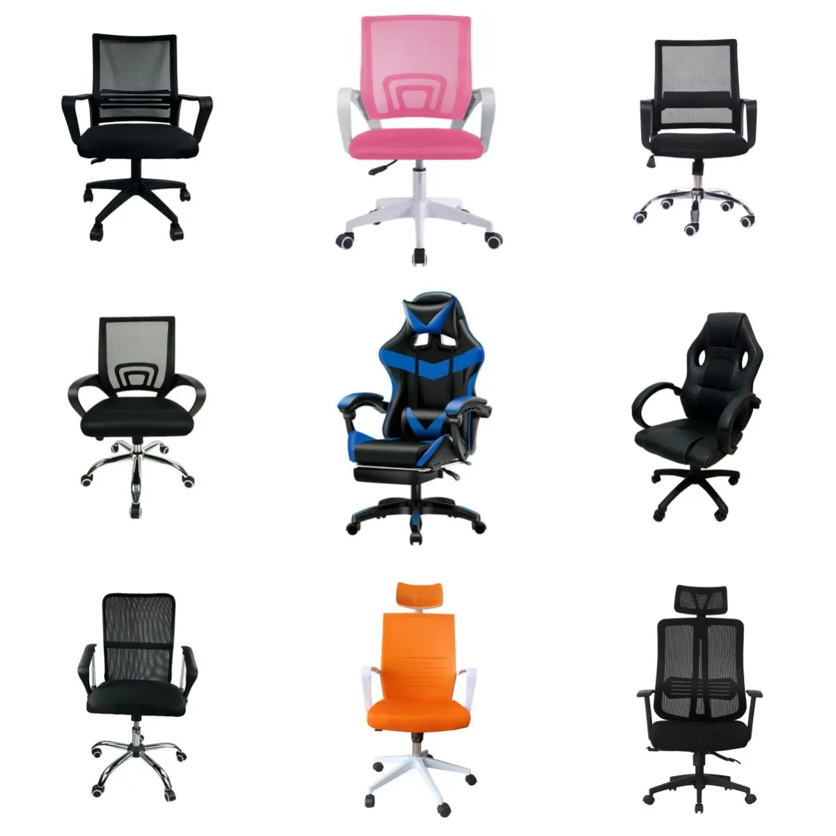Factory Wholesale Swivel Convertible Revolving Conference Chairs Ergonomic Mesh Office Chairs Computer Gaming Office Chair