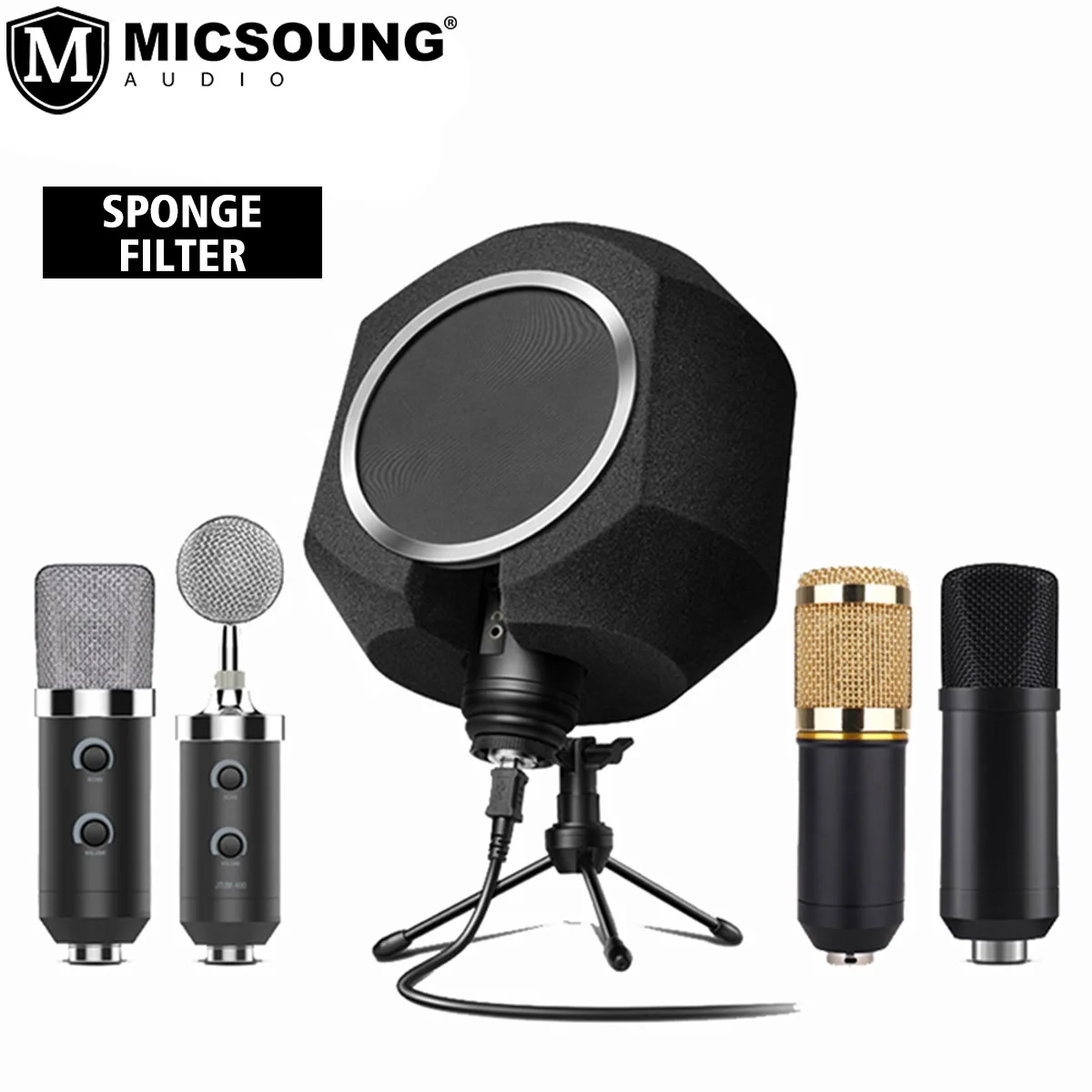 Professional Microphone vocal booth Soundproof Isolation Shield filter Acoustic Screen For Studio Recording