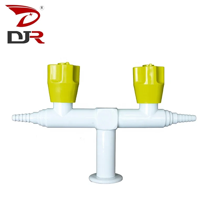 Laboratory accessories 4-ways brass gas cock/faucet/tap/outlet