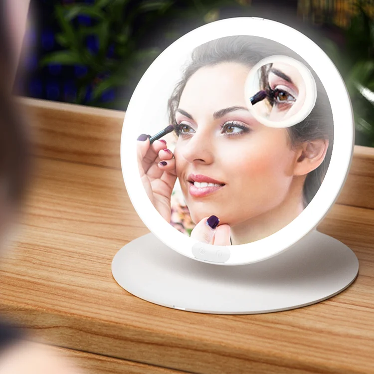 Factory Price Hot Selling Makeup Mirror With Lights Led Touch Screen Make Up Led Small Makeup Vanity Mirror Battery Operated
