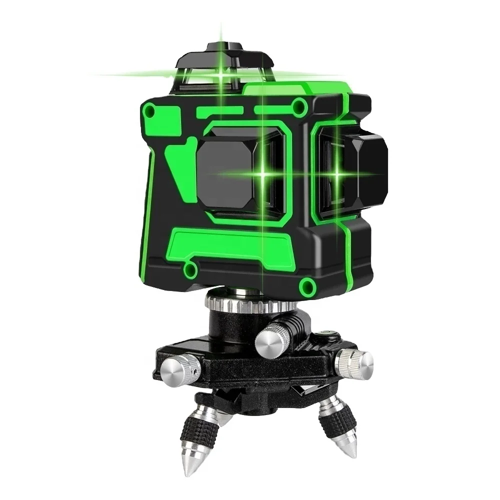 
Wholesale cheap 12 line 3d green beam best laser spirit level 360 