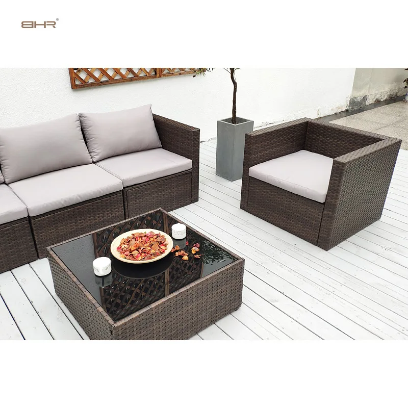 Garden Patio Villa Hotel Conversation Sofa Set Out Door Furniture Garden Rattan New Design Cheaper Fashion Outdoor Furniture