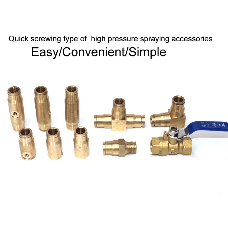 
Factory sales high pressure accessories of spraying quick coupler and quick screwing connector 