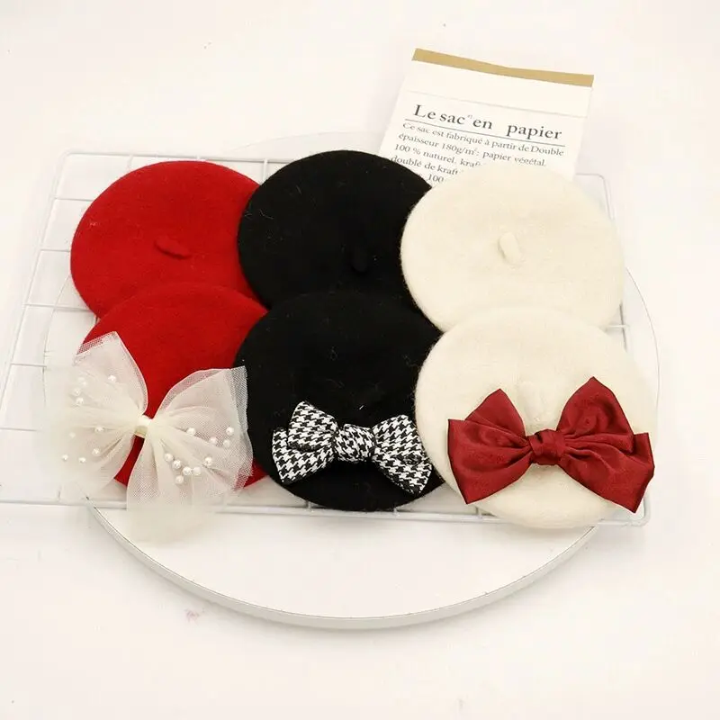 Pet Fashion Accessories spring autumn winter pet beret dog cat headgear