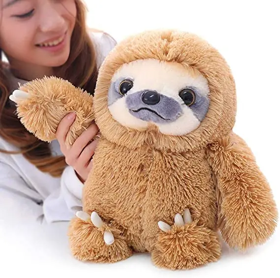Wholesale Promotional Large Soft lovely Sloth Stuffed Animal Kids Fluffy Stuffed Sloth Birthday Gifts Big Plush Sloth Toy
