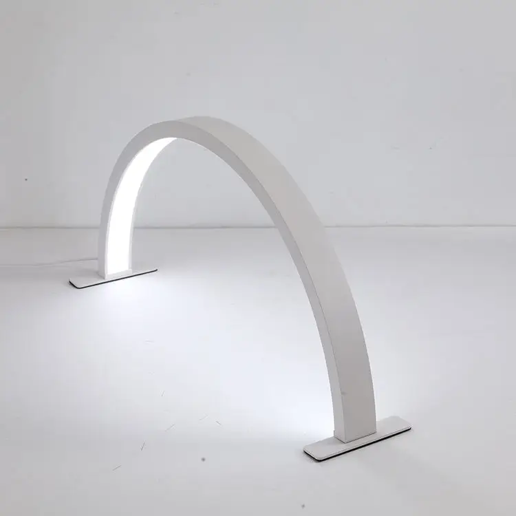 lashes tattoo beauty table lamp desk white arch led half moon light for nail salons