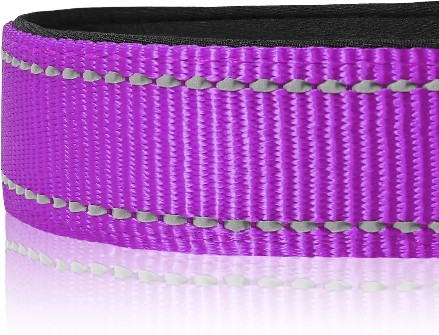 Fondopet Reflective Doged Collar Soft Neoprene Padded Breathable Nylon Pet Collar Dog