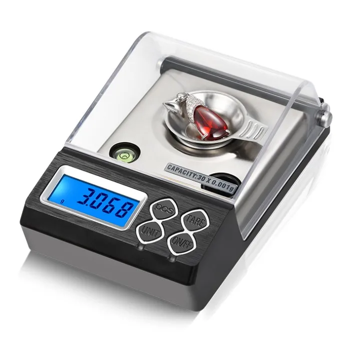 Высокоточные Электронные цифровые весы для ювелирных изделий, 50 г/0,001 г