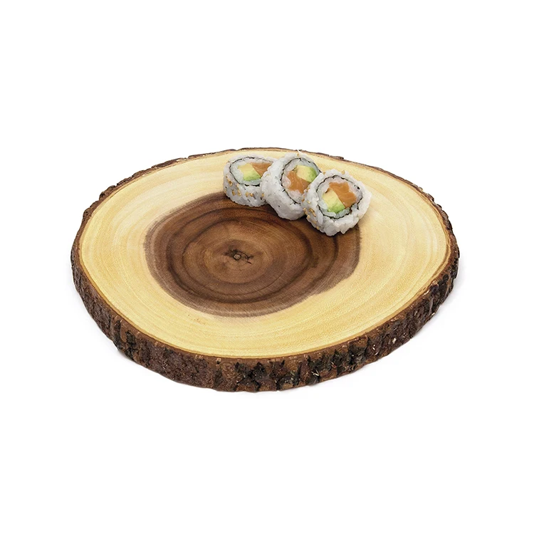 High quality natural custom kitchen wooden plate dish dinner set