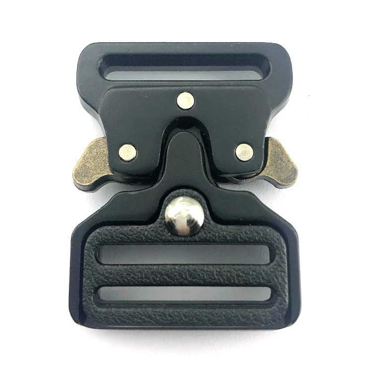 BLACK Custom 25mm ZINC Alloy Tactical Buckle Adjustable Metal Quick Release Belt Buckle