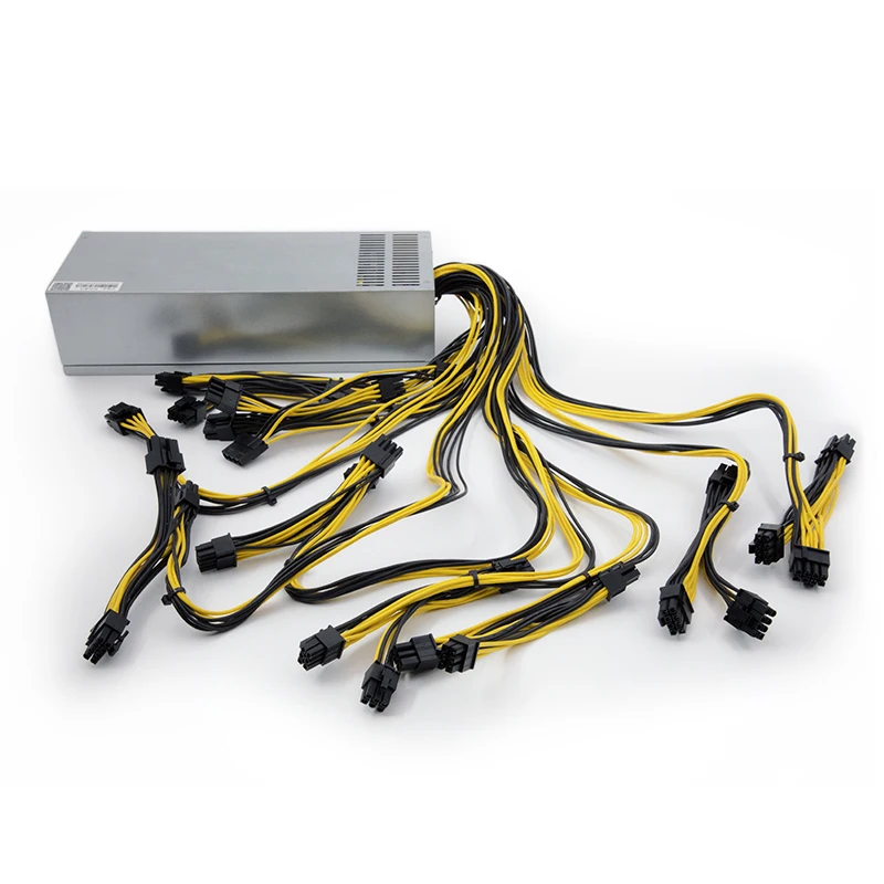 1800 Вт ATX PSU импульсный источник питания для компьютера 100V - 264V с низким уровнем шума вентилятора 8 GPU
