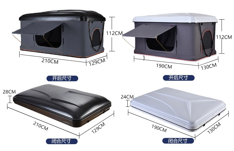 Hard Shell Roof Tent  fits all cars for Camping travelling
