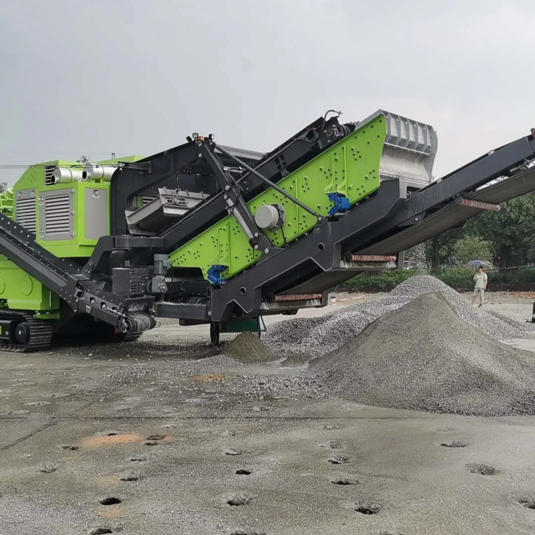Portable 350MPa Impact Crusher Crawler Type Mobile Hard Stone Crusher Plant Track Mobile Concrete Stone Crusher
