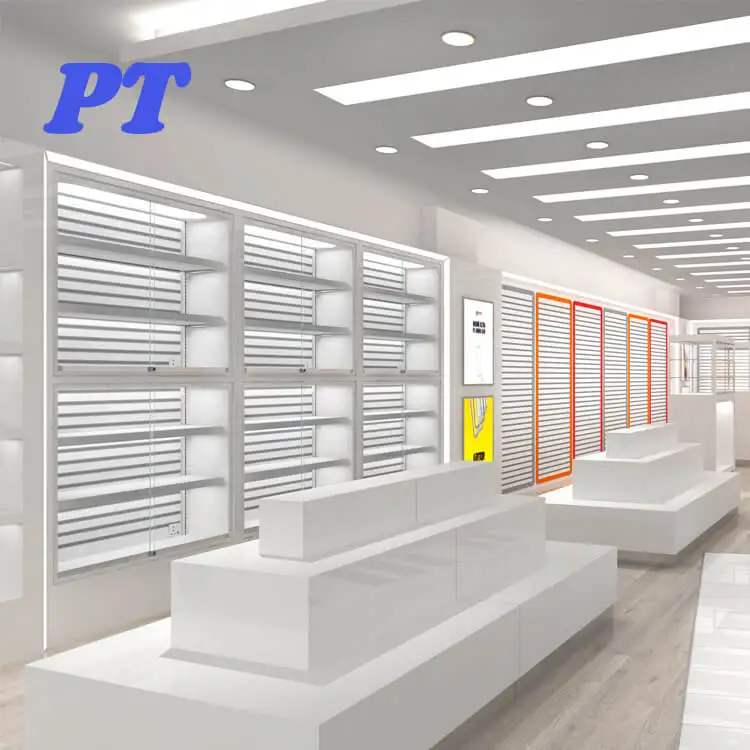 Fashion Showcases Security Stand Mobile Phone Store Display