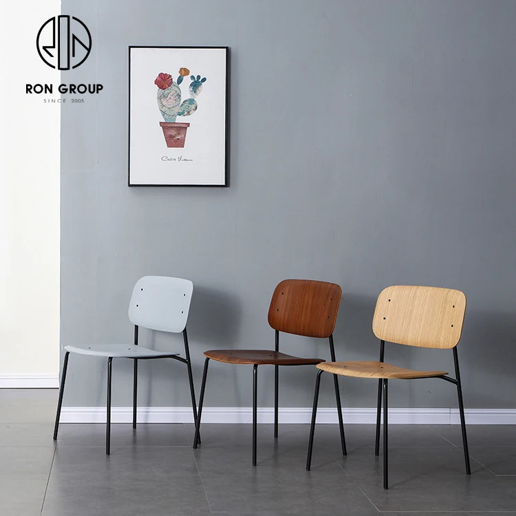 Hot Selling New Design Custom Commercial Hotel Cafe Shop Restaurant Plywood Wooden Curved Back Frame Furniture Bentwood Chairs