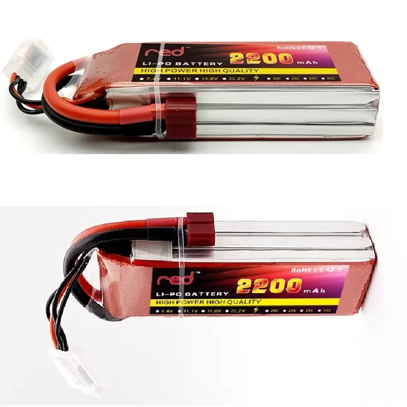 Customized Li-Polymer Rechargeable 11.1v 2200mah 35C Lithium Polymer Battery For FPV RC Drone