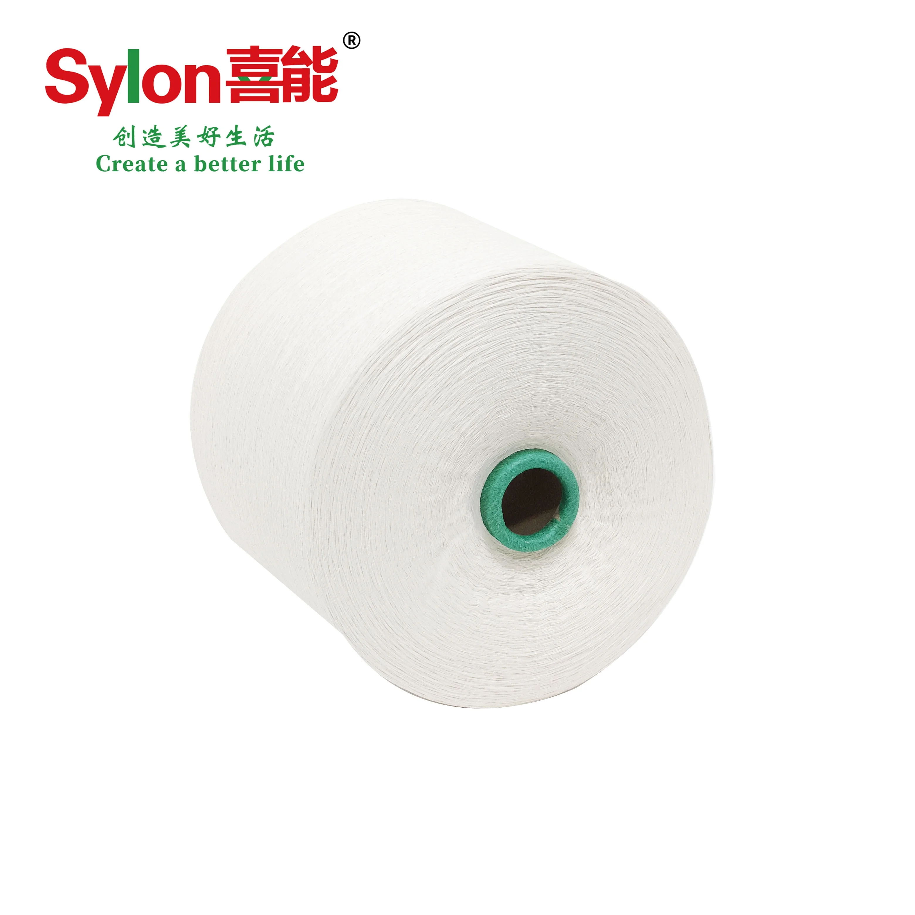Large in Stock 100% Dyeing Color Flame Retardant Anti-UV PLA Yarn  for Clothing or Fabrics Sylon Textile