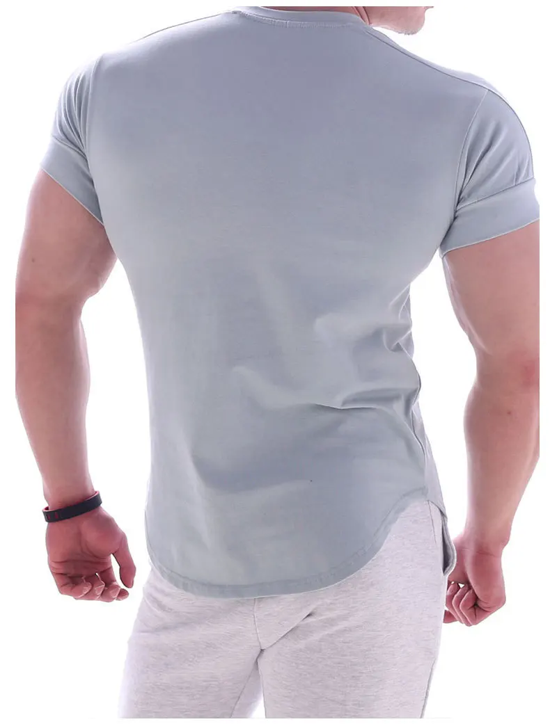 Customized Muscle Brothers Light Board Running Sports Leisure Short Sleeve T-shirt
