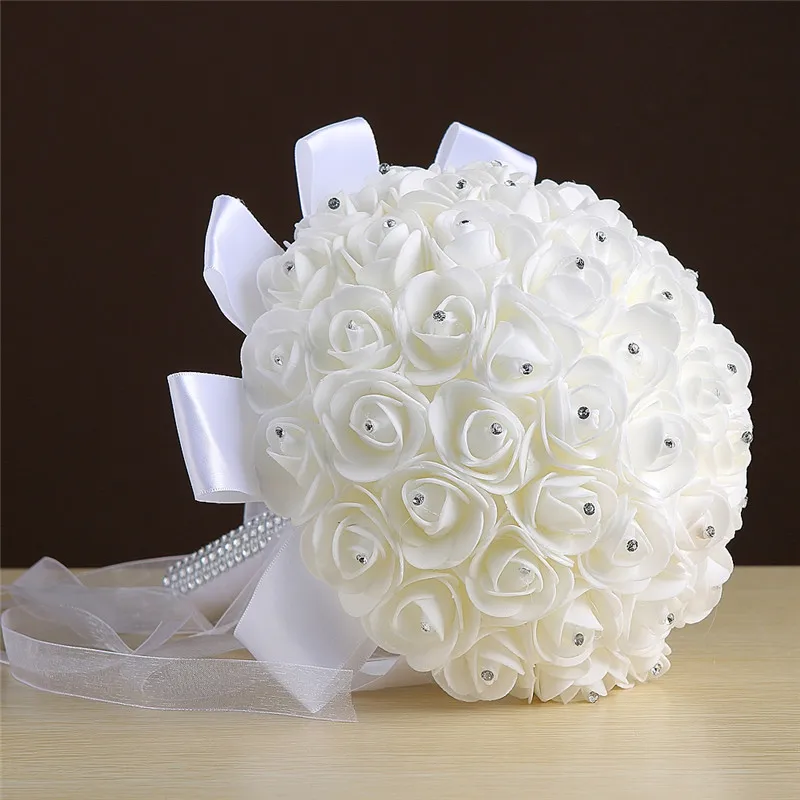 Pinch Flowers Western Wedding Supplies Bridal Bouquet Crystal Flower Bouquet