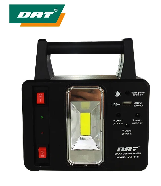 
AT-118 DAT Mini solar Home Lighting system kits Rechargeable led emergency light DC solar lighting kits 