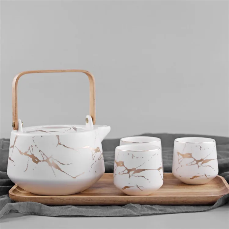 Exotic style japanese style drinkware 200 ml tea cup no handle / royal classic coffee and tea set for 4 person