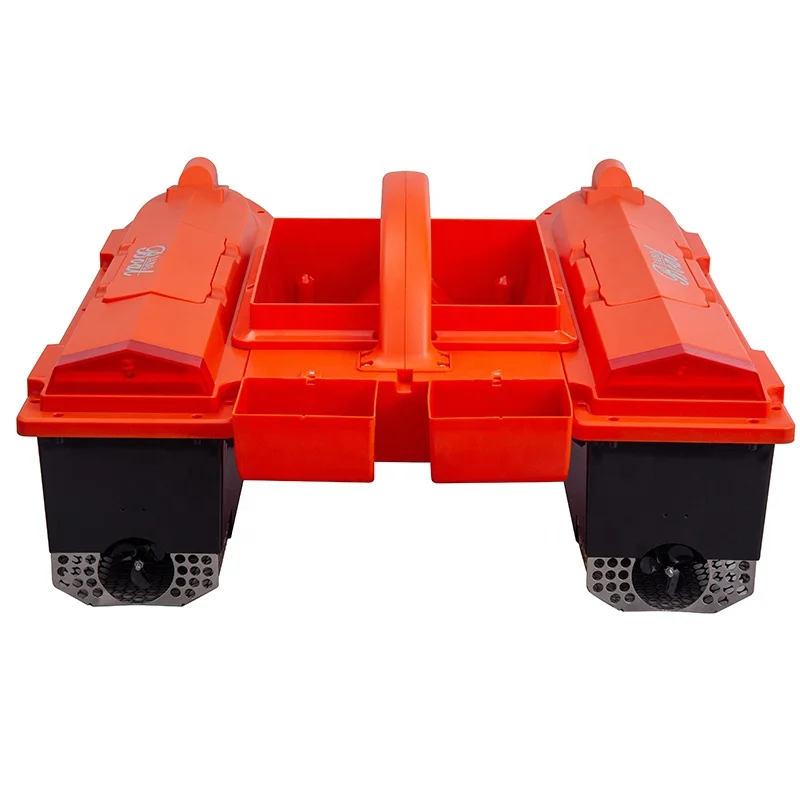 
Autonomous 500m long distance 32 feeding locations memory 4 hoppers 775 motors Li-ion battery fishing jabo 5cg bait boat orange 