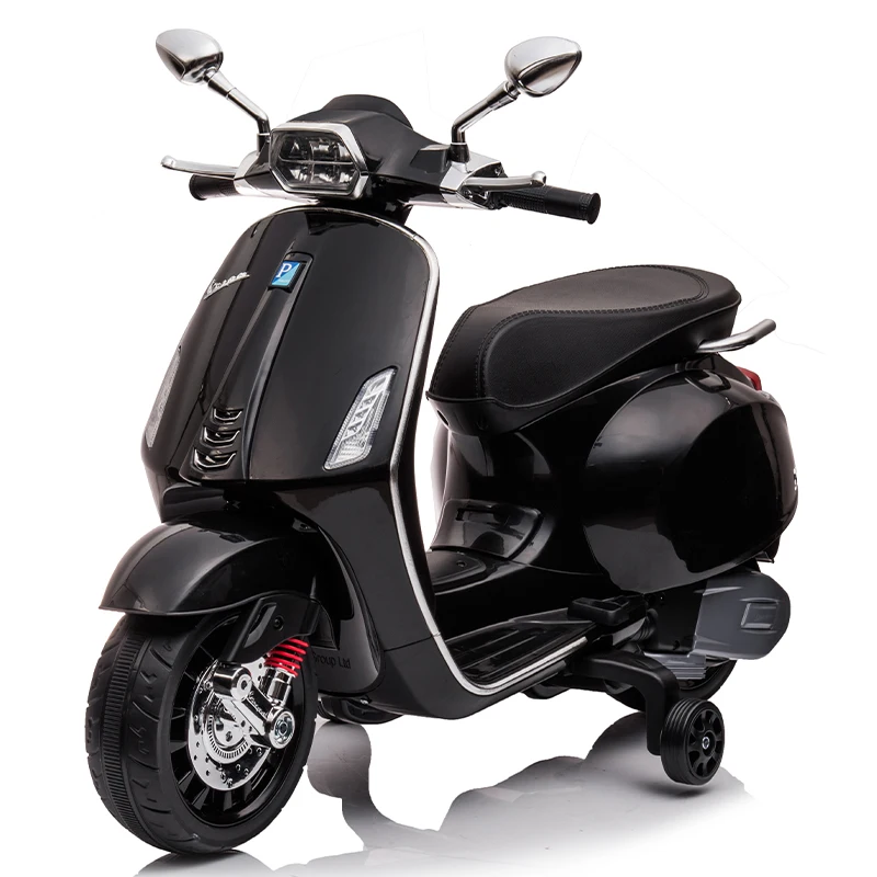 kids ride on electric bike with training wheel licensed 12 volt battery operate baby motorcycle for sale