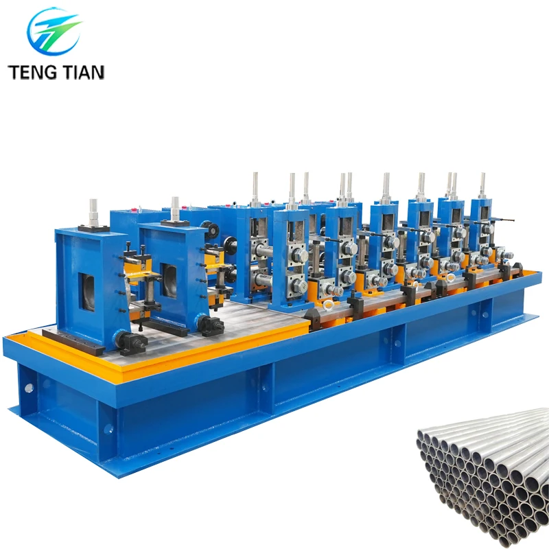 76mm steel MS pipe making machine with quick change roller system