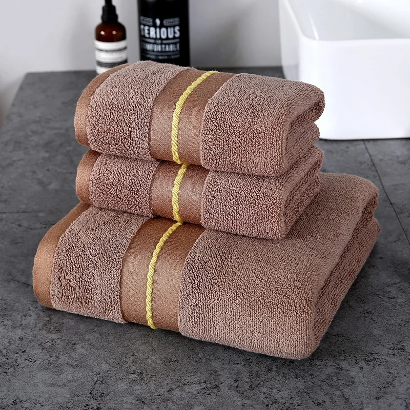 Hot sale custom logo luxury spa hand face towel sets 100% cotton salon hotel hilton towel