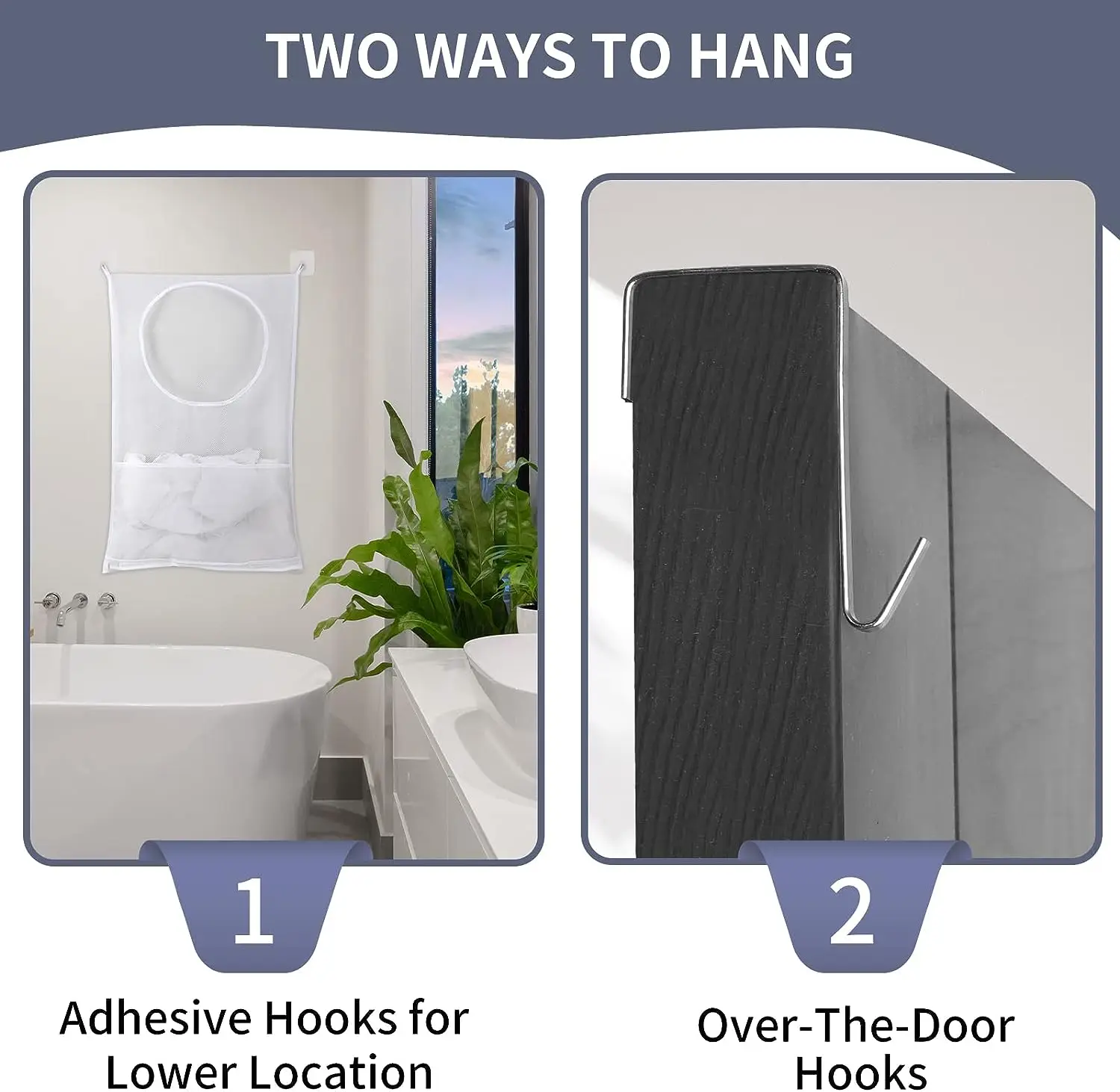 Wholesale Large Cotton Laundry Hamper Bag Door Hanging Mesh Clothes Travel Bag Customizable Size Home Cleaning Usage Toy Storage