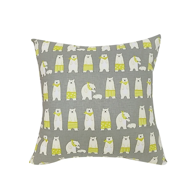 Фабрика Горячие настраиваемые хлопок подушка печать квадратный автомобиль наволочки