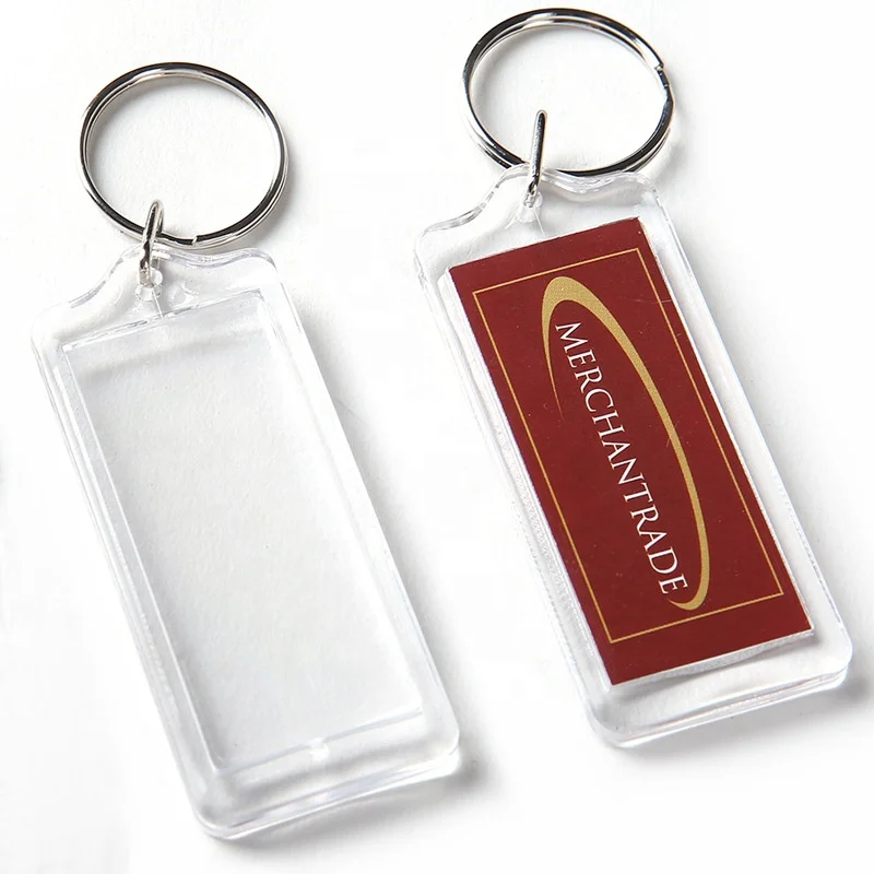 Accept Custom Wholesale Blank Acrylic Keychain Custom Shape Clear Acrylic Keychain Acrylic Blank For Keychain