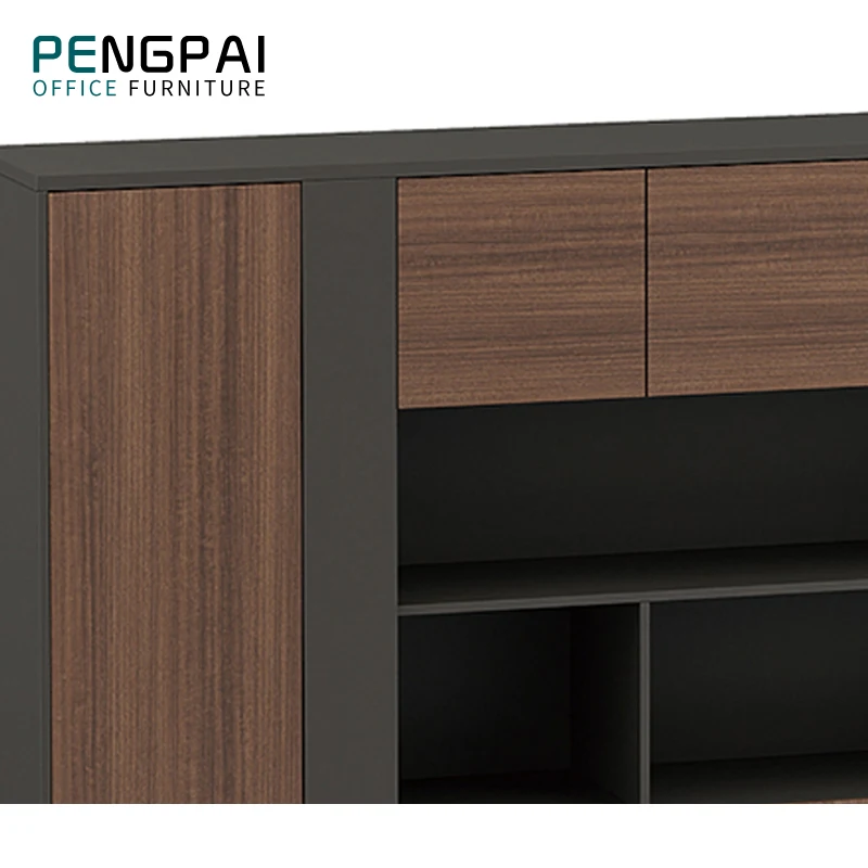  Pengpai книжный шкаф из тикового дерева настенный