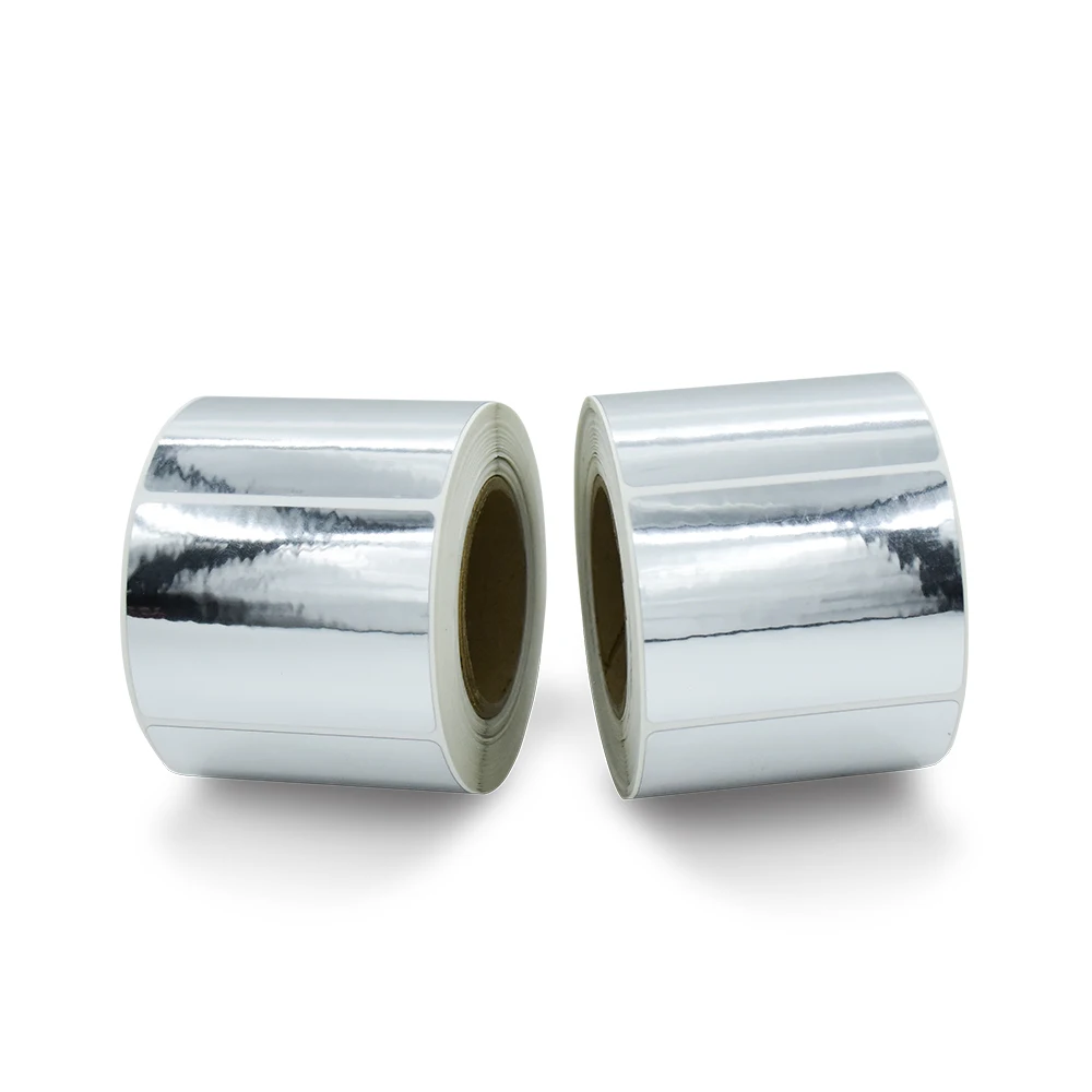 Custom printing or blank round labels  thermal label rolls with customized size 80mm 100mm for packaging