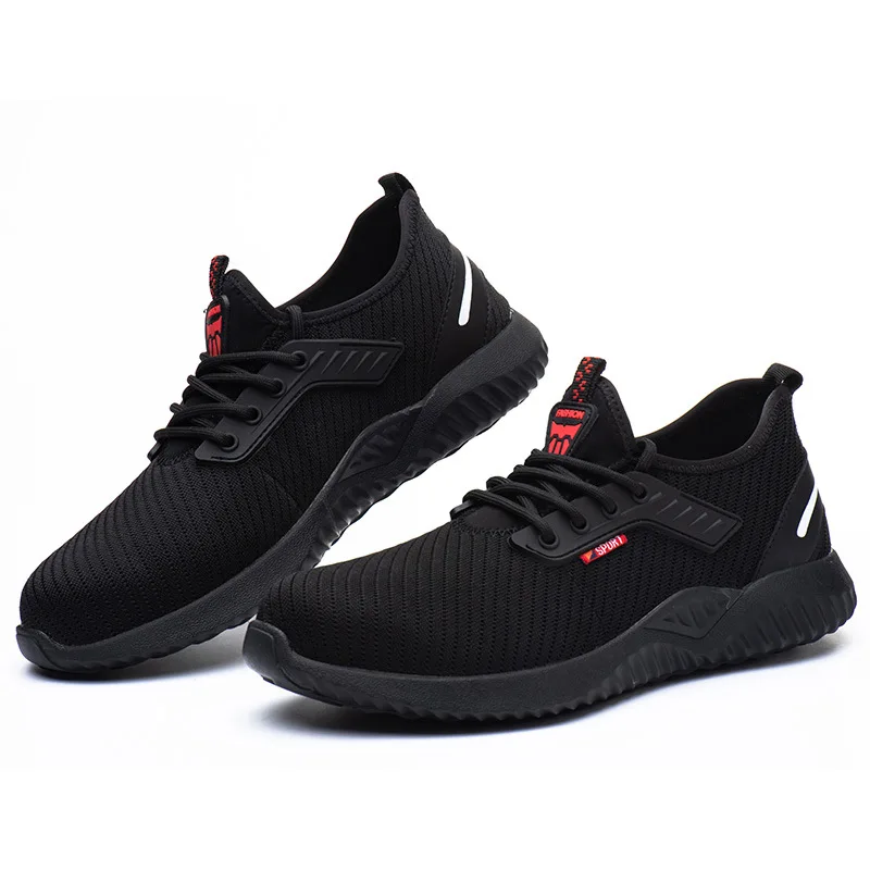 Fashion  Breathable Industrial Outdoor Protective Shoes Women Lightweight Working Safety Shoes Work Boot Steel Toe Men Shoes saf