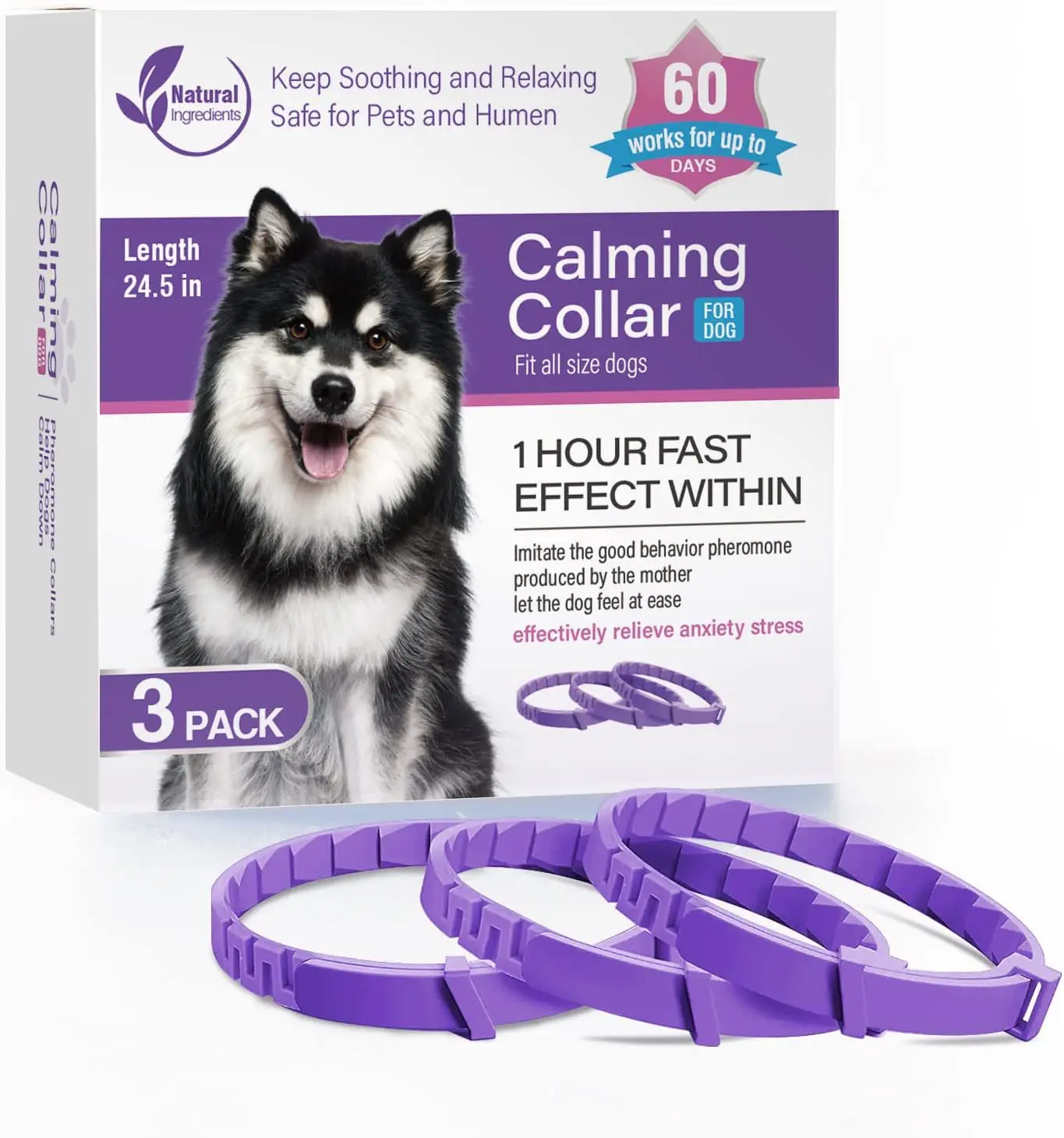 Cat accessories pet Calming Pheromones Collar Pet calming collar with lavender essential oil for cats dogs Anxiety Reduce