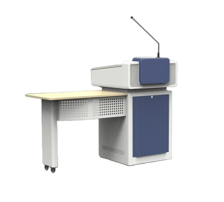 Digital Lectern/podiums For classroom lecture hall Credible Quality Advertising Digital Lectern with side computer table
