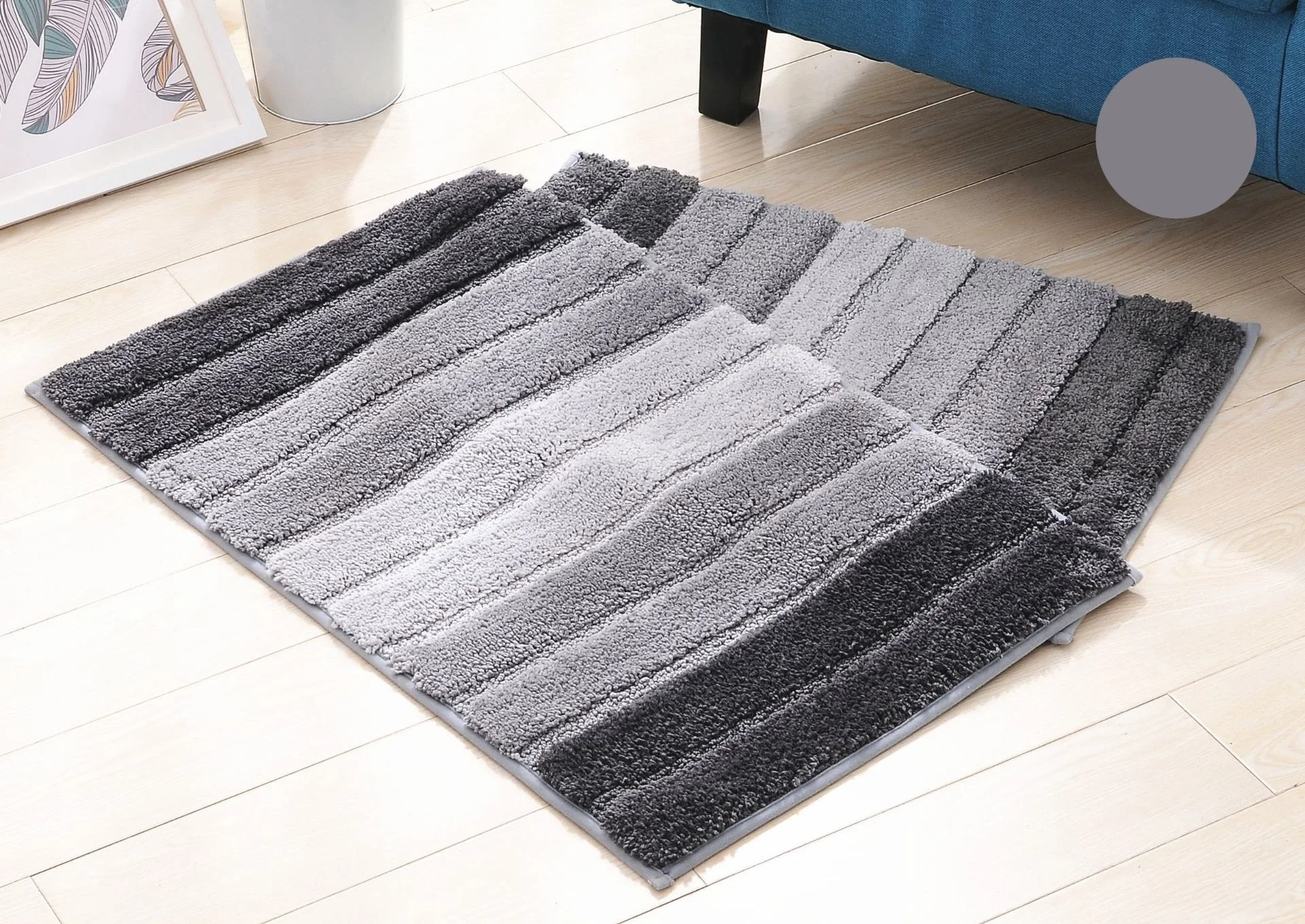 
Ready To Ship Super Soft Fluffy Carpets Foam Anti-slip Bathroom Carpet Rug 