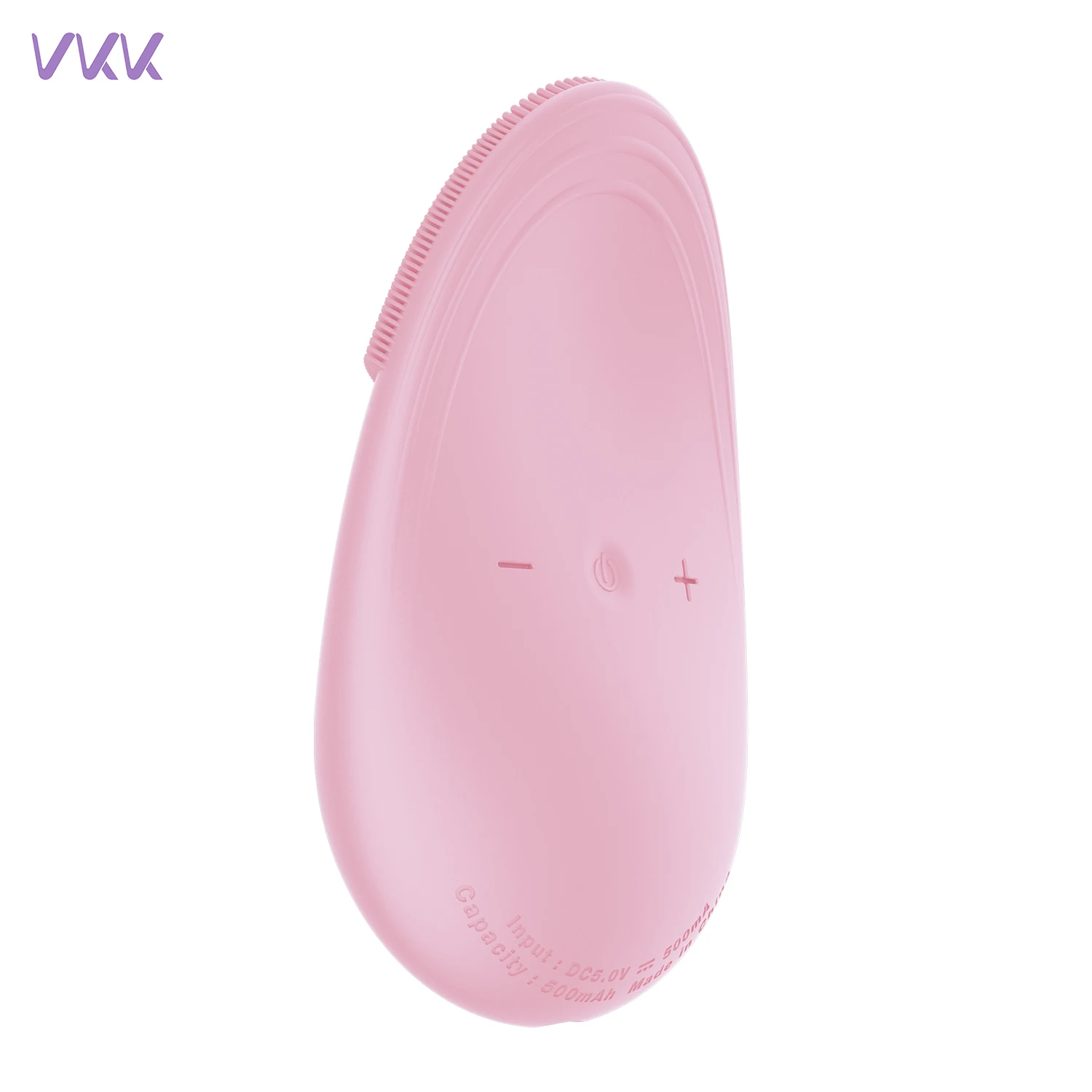 
Vkk Low Price Electrical Face Massager Heating Skin Care Facial Cleansing Round Brush 