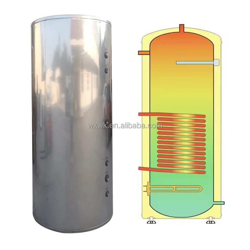 Wankang Stainless Steel Liquid Storage Tank with Conical Bottom Hot Water Storage Tank