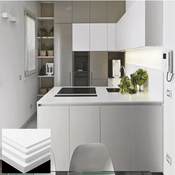 JOYSIGN Kitchen pvc kitchen cabinets white PVC foam board hard forex pvc foam board