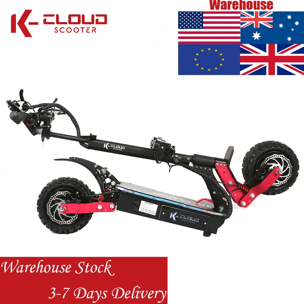 New Design 5600W 6000W Trotinette Electrique Off Road Dual Motor Powerful Adult 60V Electric Scooter For Sale