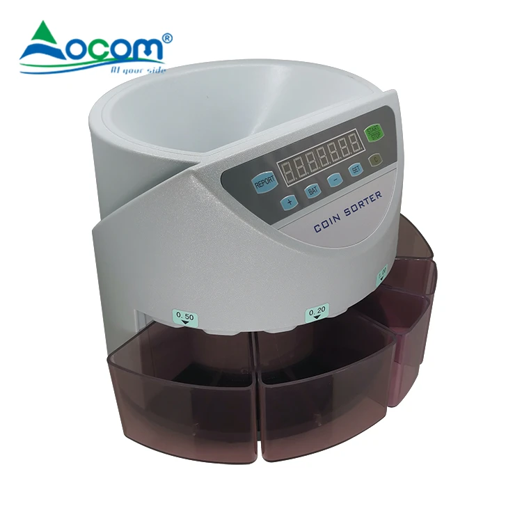 Multi-currency Coin Sorter Counter Machine with LED Display
