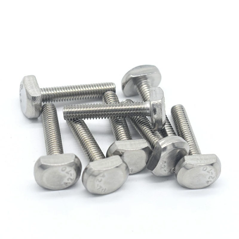 Stainless Steel Aluminum Din186 Din261 T Slot Bolt M6 m8 Hammer Bolt Galvanized T Head Bolt T-Bolt