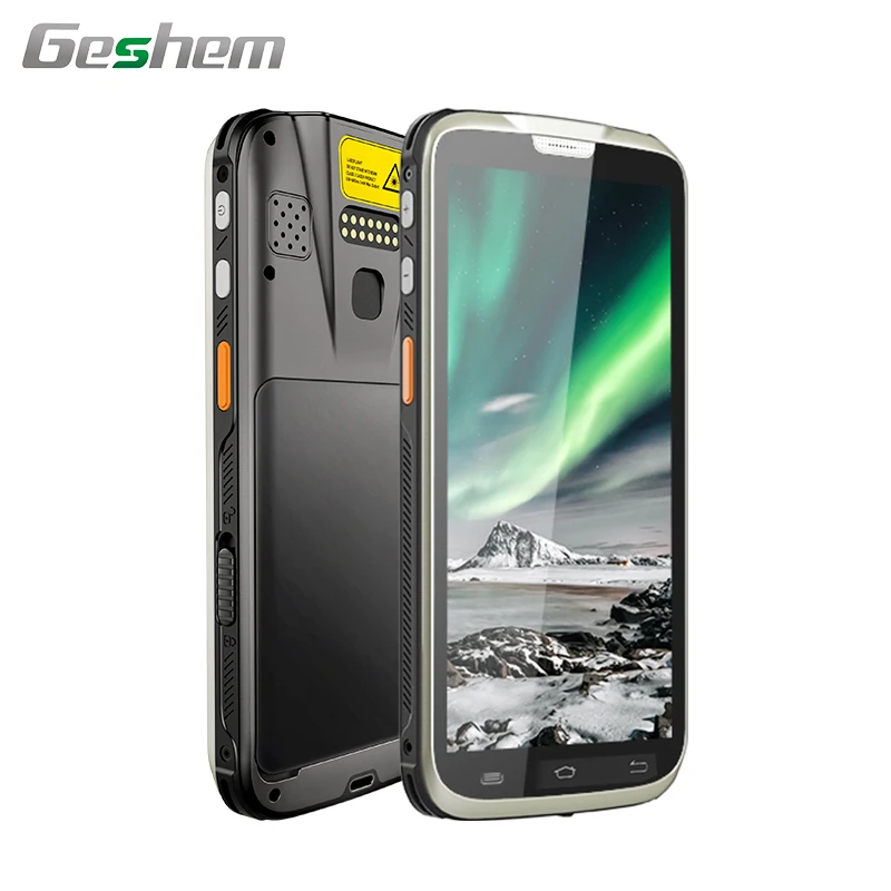 5.5 Inch Handheld Android Pda 4G Lte GPS Wifi BT Nfc Rfid Reader 1D 2D Barcode Scanner Industrial Rugged Pdas