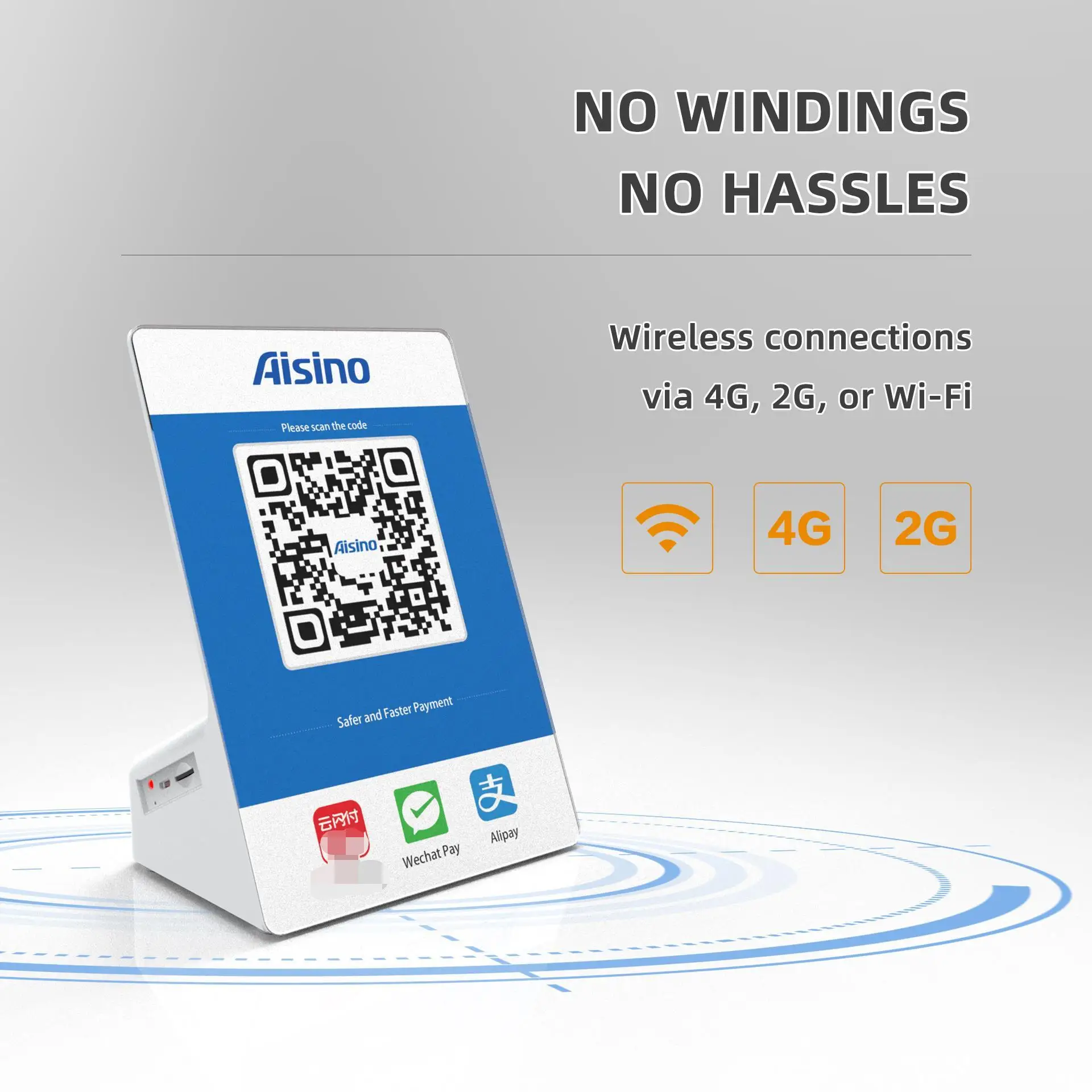 Long Lasting Soundbox QR Code Terminal POS Q181Mini Mobile Payment for Convenience Store