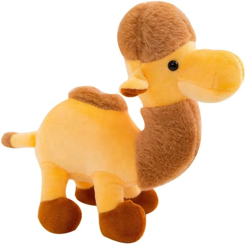 Free sample Eco-friendly fabric free sample 10 Inch Plush Stuffed Camel Animal Doll Soft Hugging Throw Pillow Cushion Gift