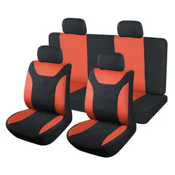 Best selling classic 9-piece polyester car seat cover dirt resistant seat cover