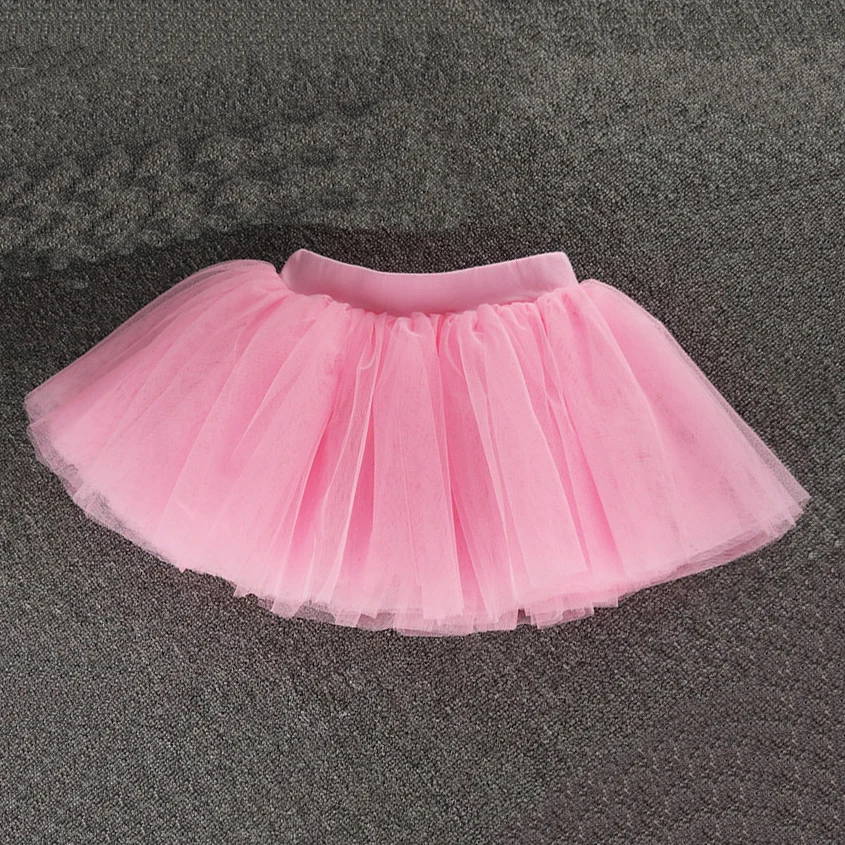 TT036 Four Layers Soft Tulle Mesh Girls Ballet Flare Dance Skirts Kids Teenage Girls Fluffy Tutu Skirts Princess Dance Wear Tutu