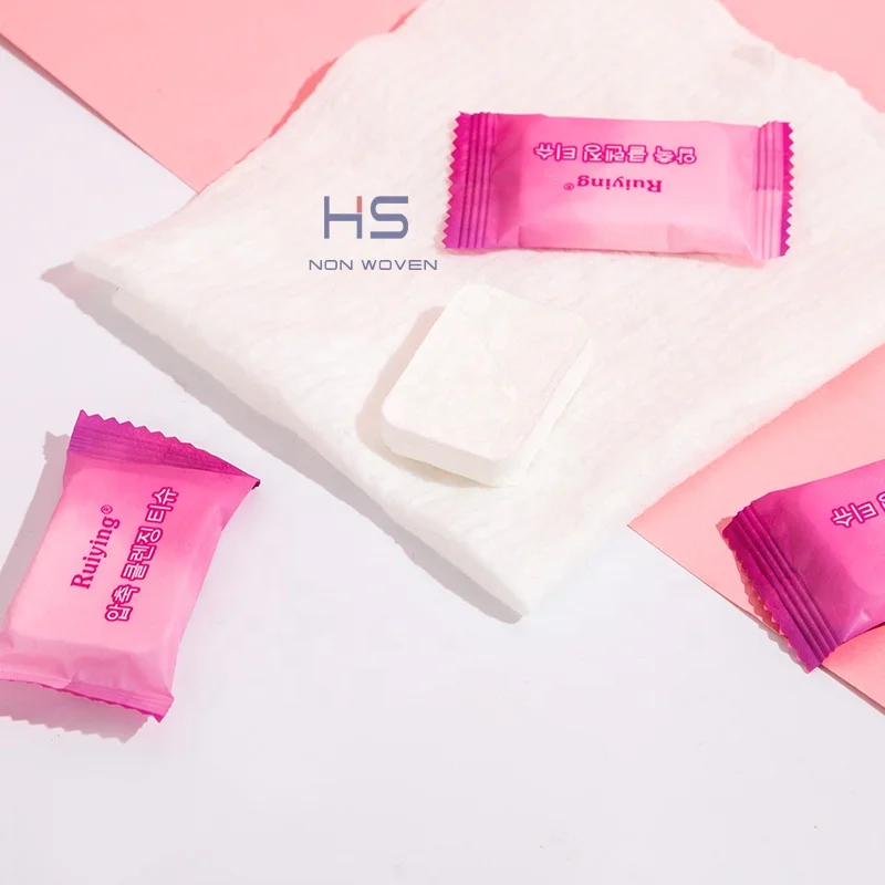 Oem Hot Sale Wholesale Price Disposable Cotton Compressed Portable Travel Face Tissue Cleaning Compressed Towel
